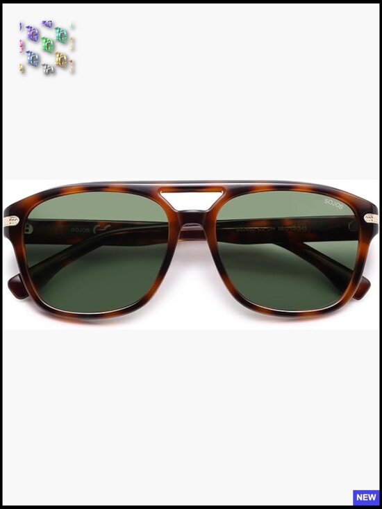 Retro Square Aviator Sunglasses Polarized UV400 Protection Classic Y2K Shades main image 6